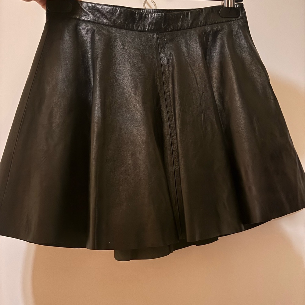 Faux leather skirt 
Size 0